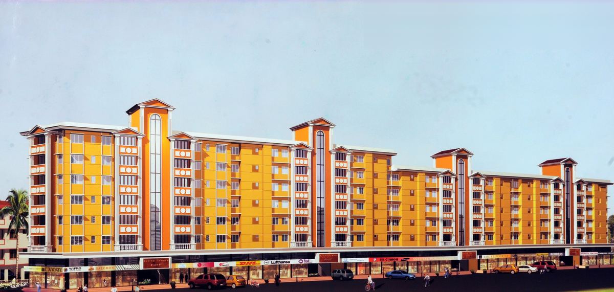 Magnum Plaza, St Inez, Panaji — the street elevation, architect's rendering