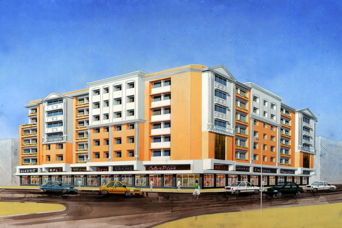 Magnum Plaza, St Inez, Panaji — the architect's rendering