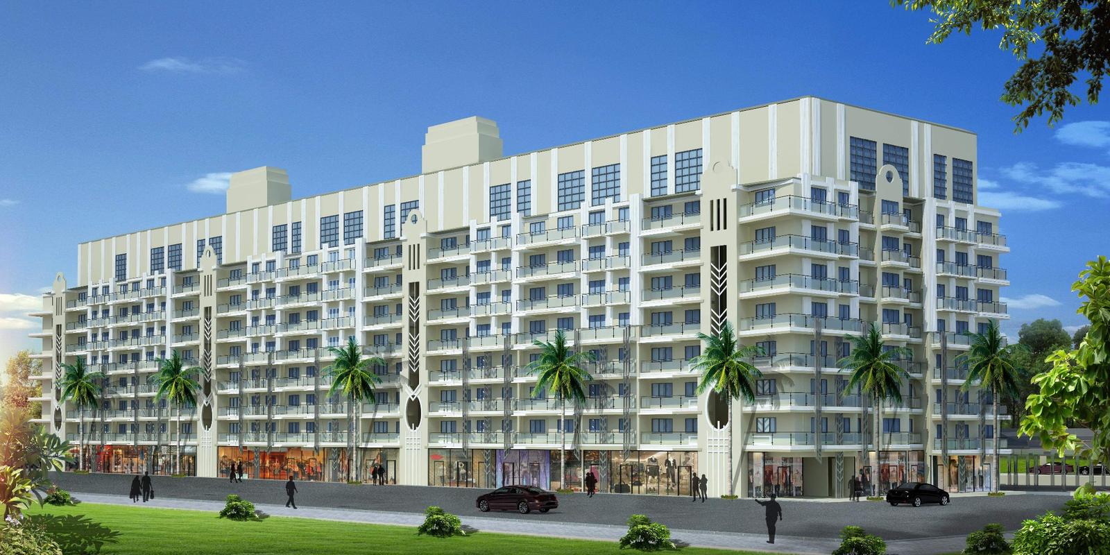 Magnum Rajdeep, St Inez, Panaji — artist's impression: the street elevation