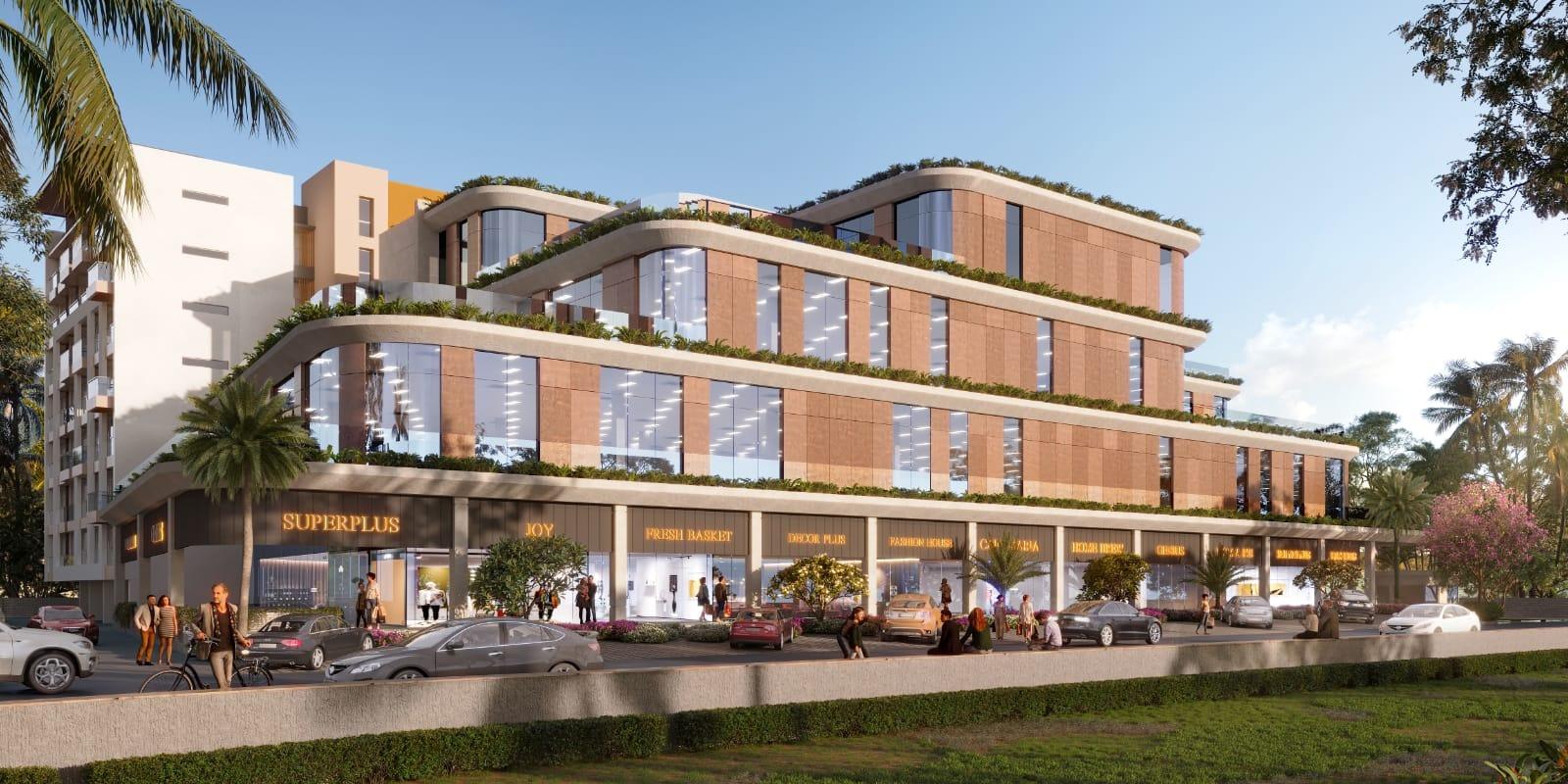 Priority Magnum, Taleigao — artist's impression: the commercial block